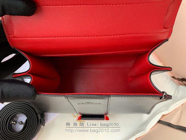 DELVAUX女包 Delvaux Brillant Lunar限量賀歲版 原版牛皮 德爾沃女手提包 女手拎包 DV0020賀歲版黑紅扣  fcs1321